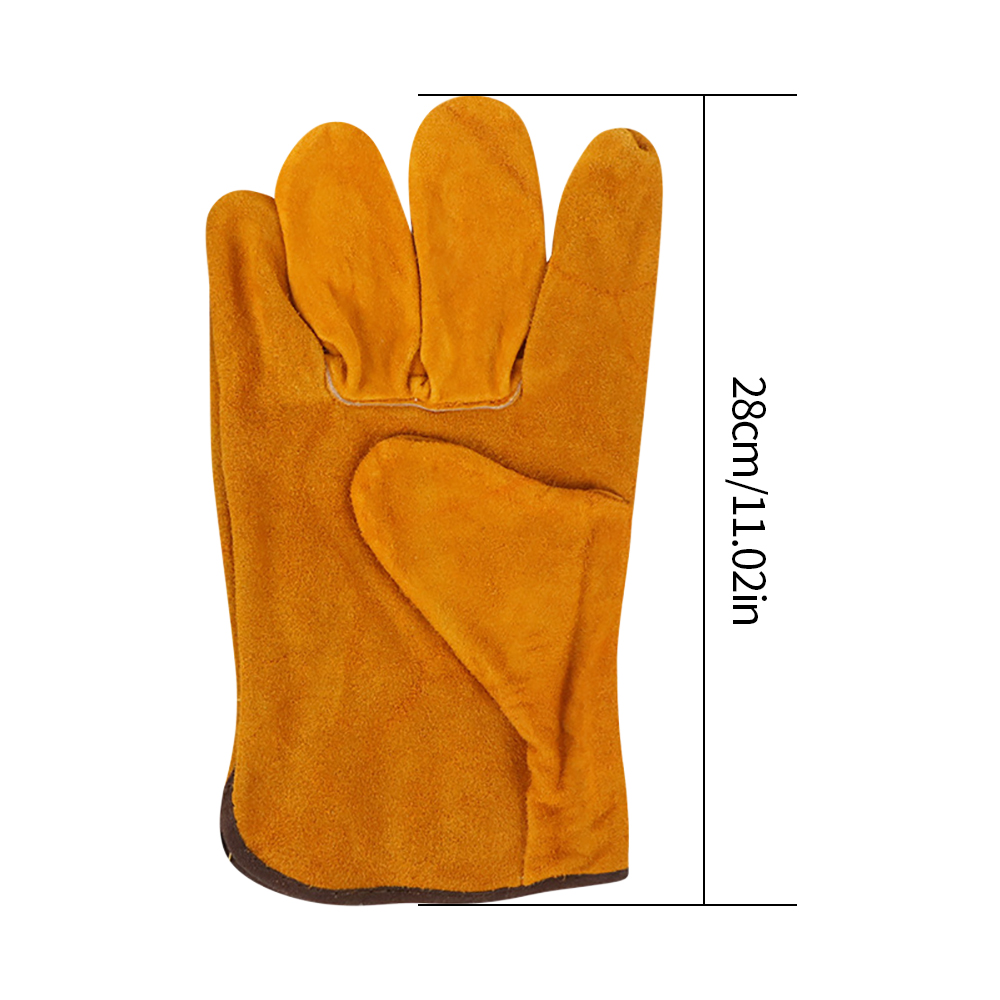 Leather Driving Glove - 作業手袋ドライバー狩猟運転農場庭溶接セキュリティ保護安全メカニックグローブ保護用品