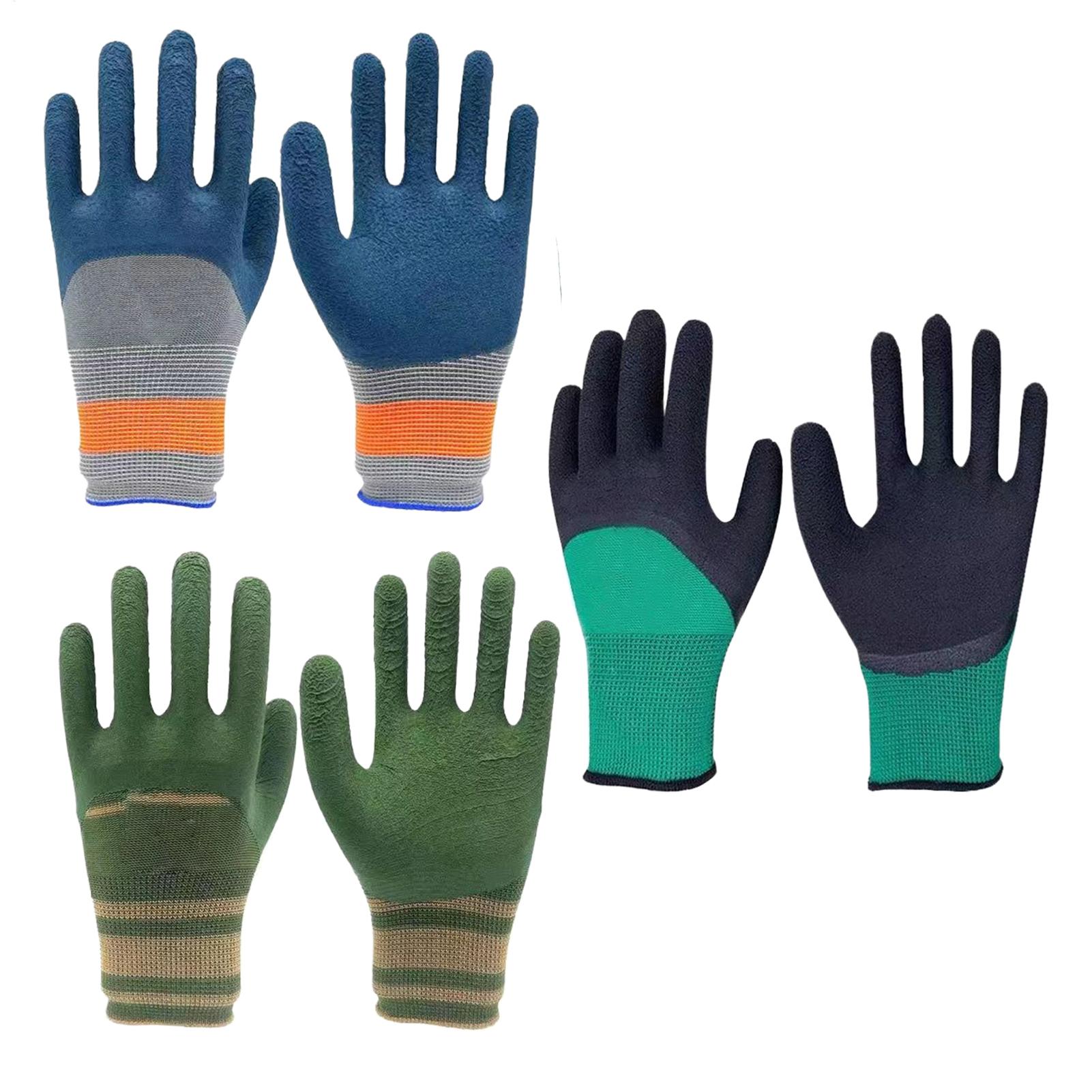 Gardening Glove Waterproof - 1 ペアの園芸用手袋ゴム製防水園芸用手袋野菜花植物園芸用滑り止め保護具