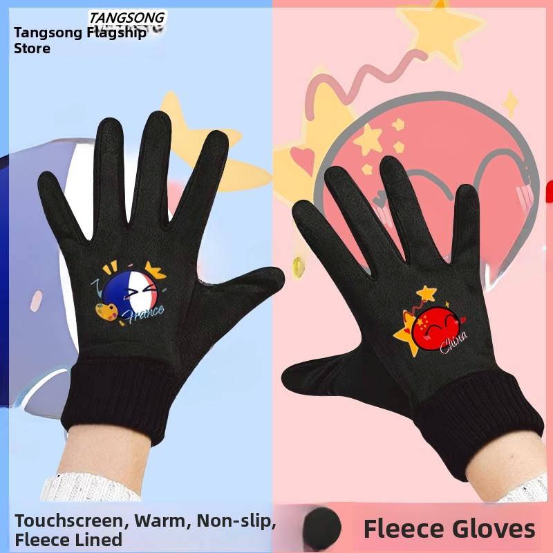 Cycling Glove Padded - タッチスクリーン冬用サイクリンググローブフリース裏地付きメンズパッド入りグローブ自転車乗用ミトンソフトポリエステルニットリストウォーマー