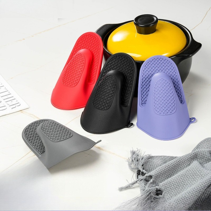 Oven Mitt Silicone - 厚みのあるシリコンハンドクリップ、キッチン用シリコン断熱手袋、家庭用オーブンベーキングツール