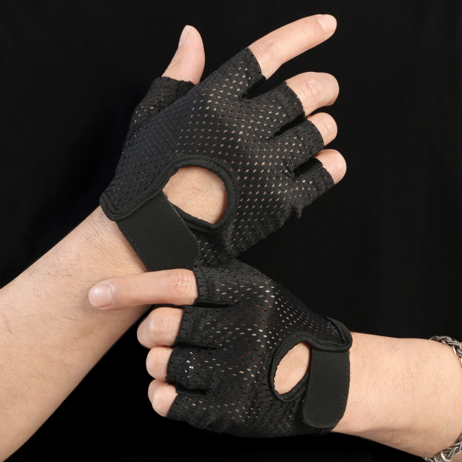 Workout Glove Gym - ウェイトリフティンググローブ 手のひらを完全に保護、ジム、サイクリング、エクササイズ用のトレーニンググローブ、通気性、超軽量、メンズ、