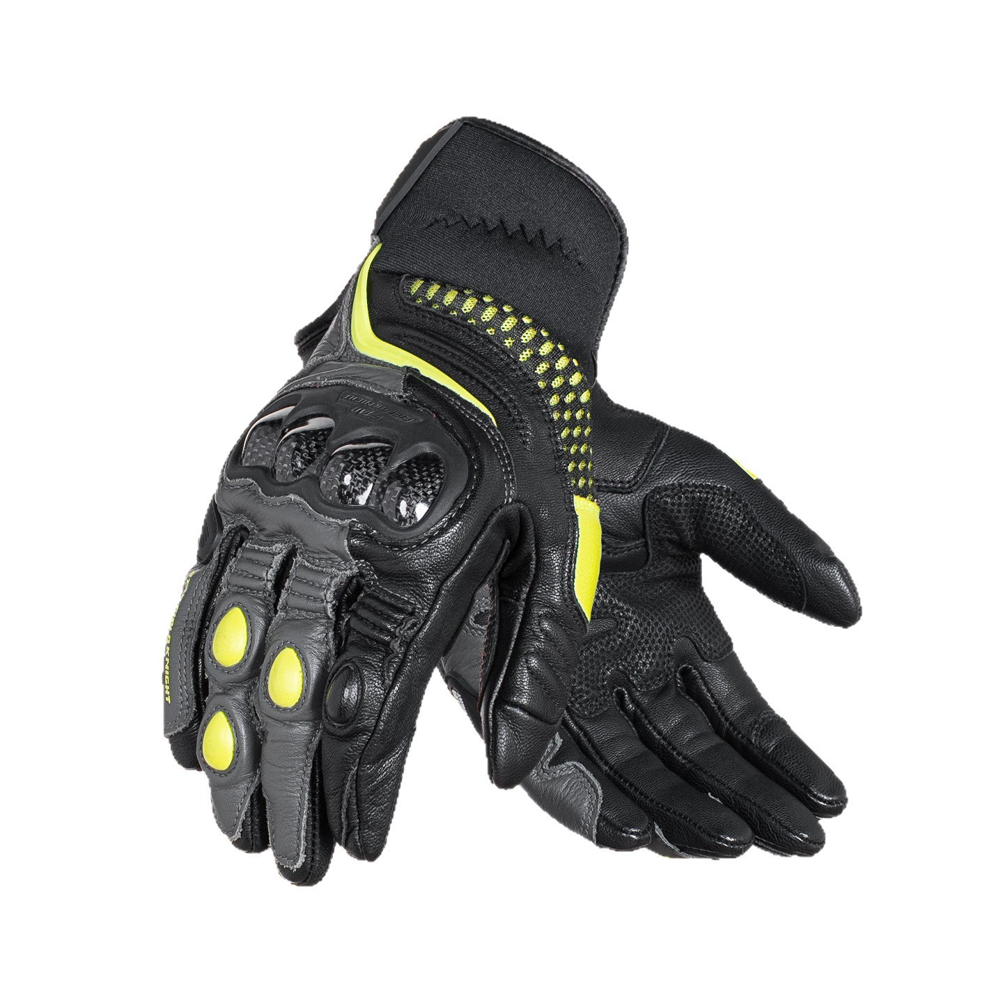 Motorcycle Glove Knuckle - スターナイトオートバイライディンググローブ男性女性羊革タッチスクリーンカーボンファイバーナックル通気性フルフィンガー