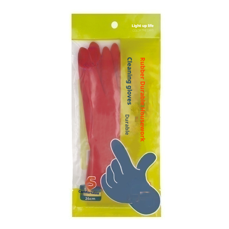Dish Glove Rubber - 耐久性のあるゴムラテックス食器用手袋 - キッチンの掃除、洗剤の耐性、洗濯用の防水家庭用手袋