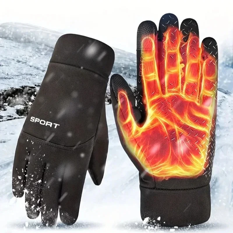Magic Touch Glove - 暖かい手袋冬のアウトドアスポーツランニングタッチスクリーンジムフィットネスフルフィンガーグローブ男性と女性用ニットマジックグローブ