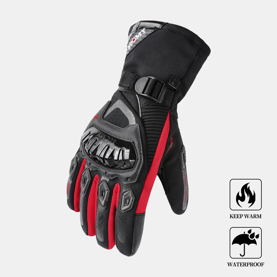 冬用防水バイクグローブ：保温性、延長カフ、滑り止めグリップ、 - Winter Glove Insulated のレビューと価格