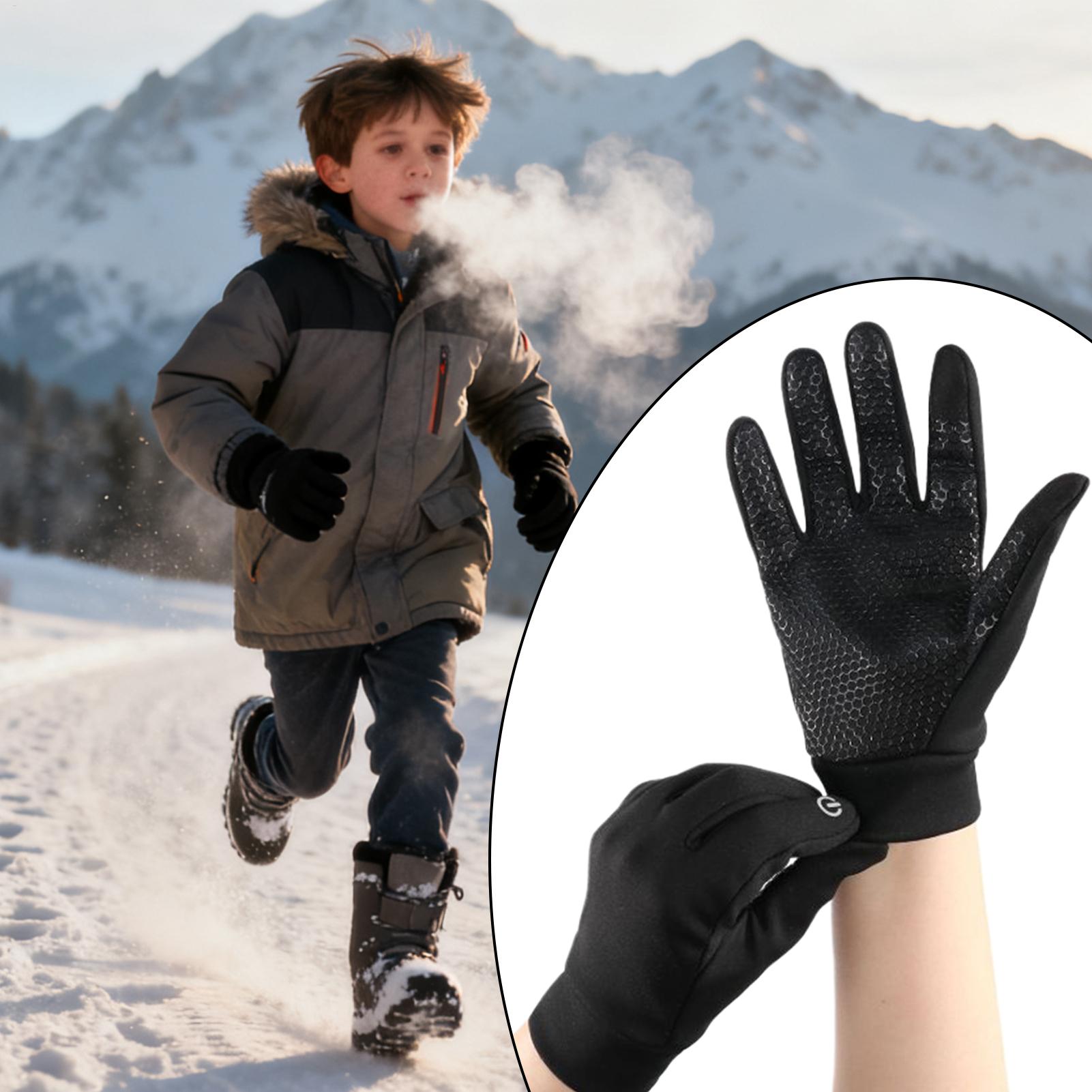 子供用冬用手袋 タッチスクリーン対応 暖かい手袋 子供用断熱 - Winter Glove Insulated のレビューと価格