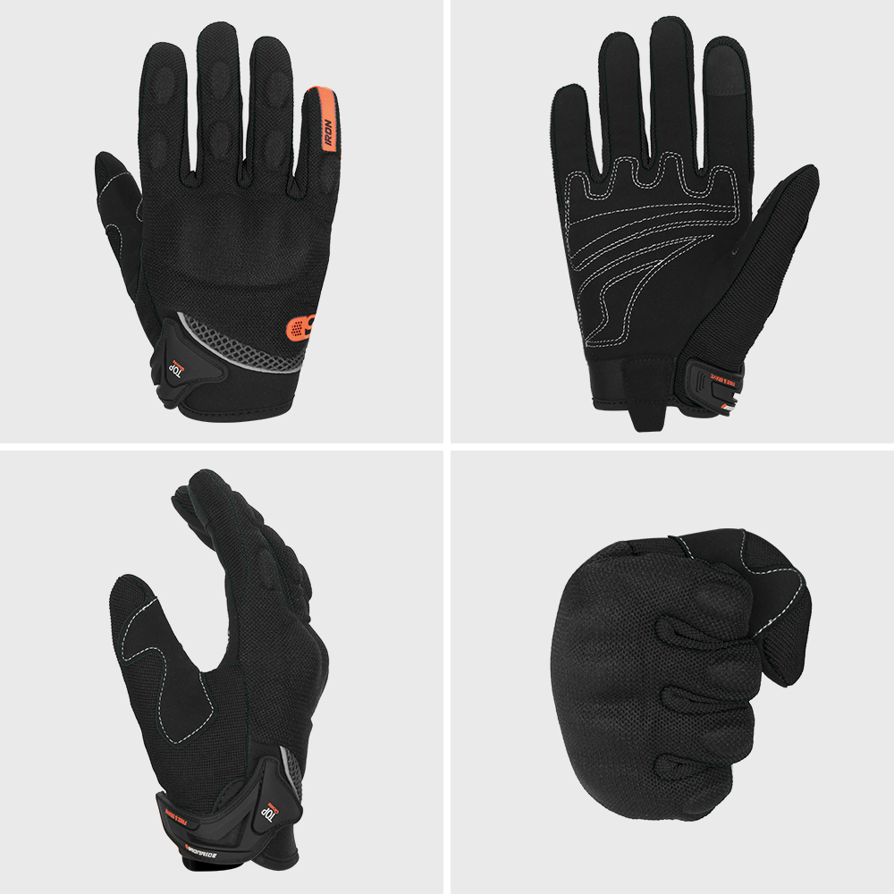 通気性のあるオートバイ用手袋,フルフィンガー,タッチスクリー - Motorcycle Glove Knuckle のレビューと価格