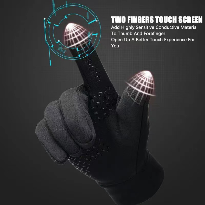 冬のアウトドアスポーツランニンググローブ暖かいタッチスクリー - Magic Touch Glove のレビューと価格