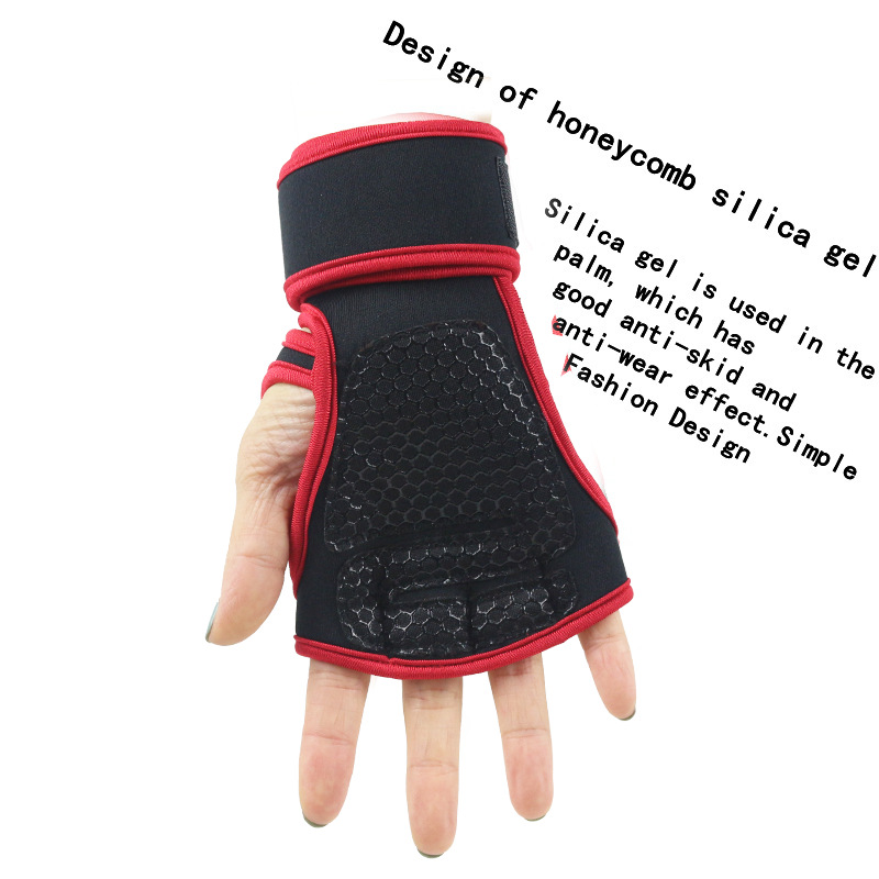 フィットネス男性女性手袋ジム重量挙げハーフフィンガー手首保護 - Workout Glove Gym のレビューと価格