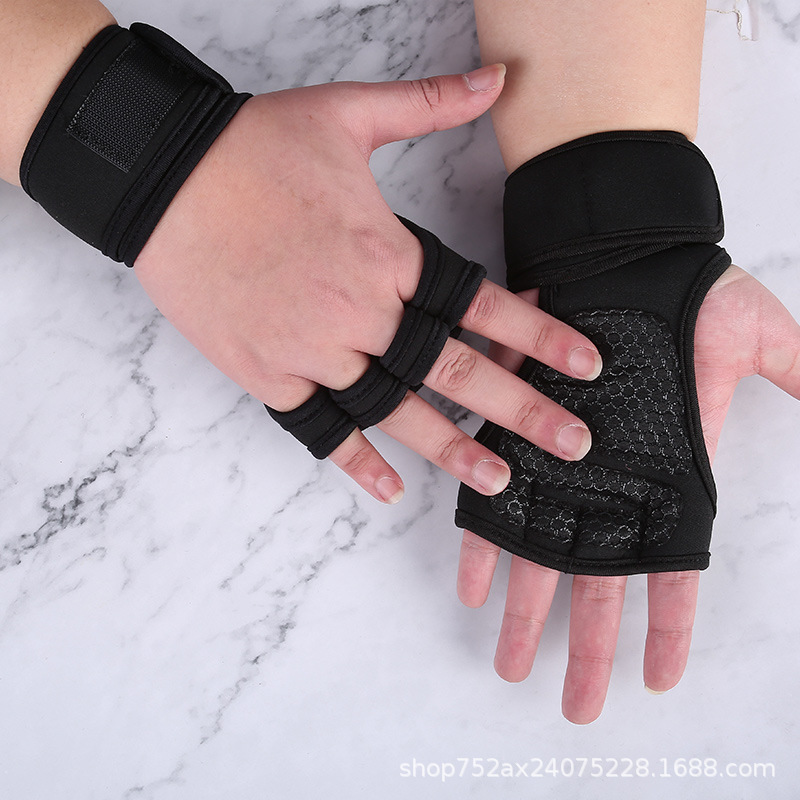 フィットネス男性女性手袋ジム重量挙げハーフフィンガー手首保護 - Workout Glove Gym のレビューと価格