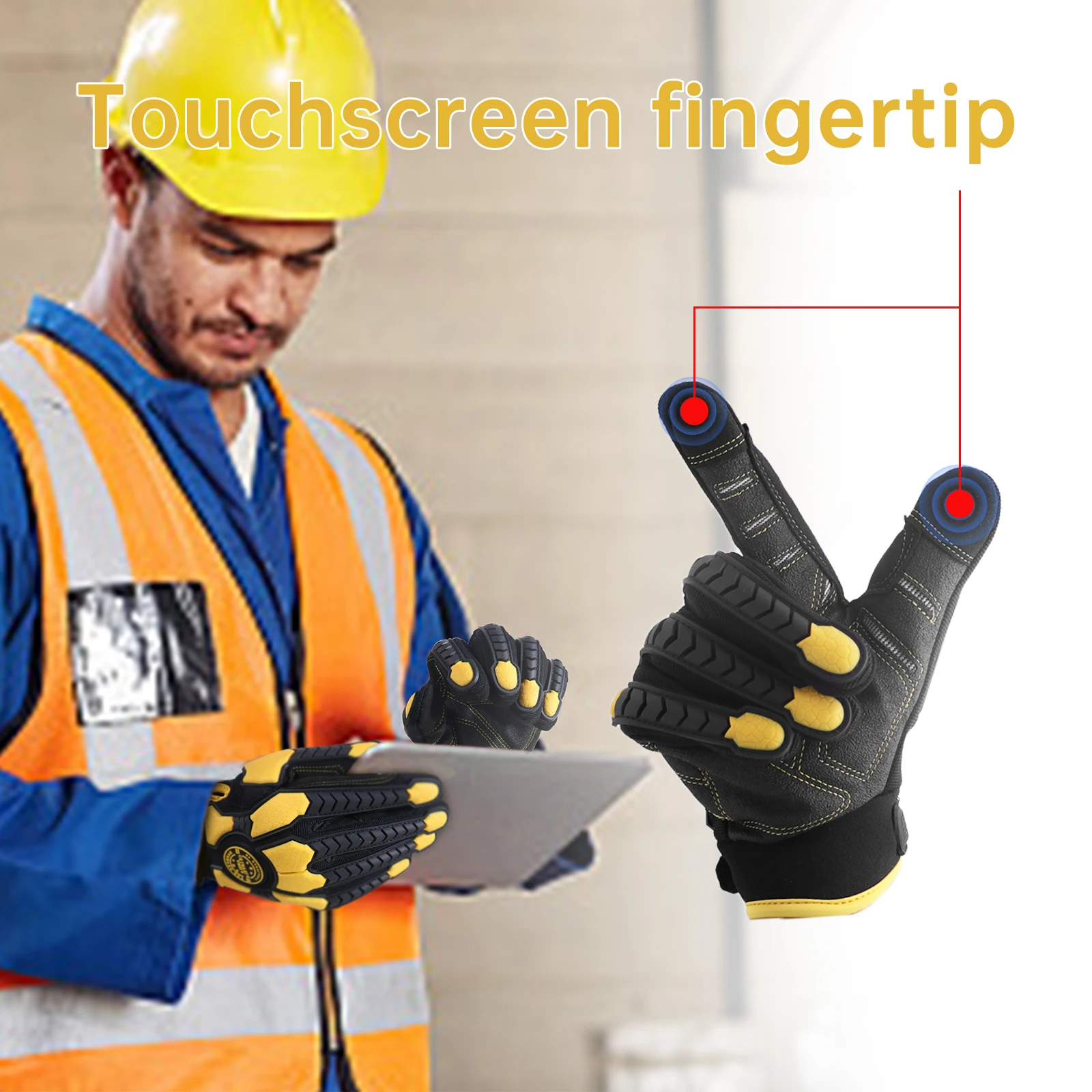 ヘビーデューティー作業用手袋、耐切創6級安全衝撃保護作業用手 - Work Glove Impact のレビューと価格