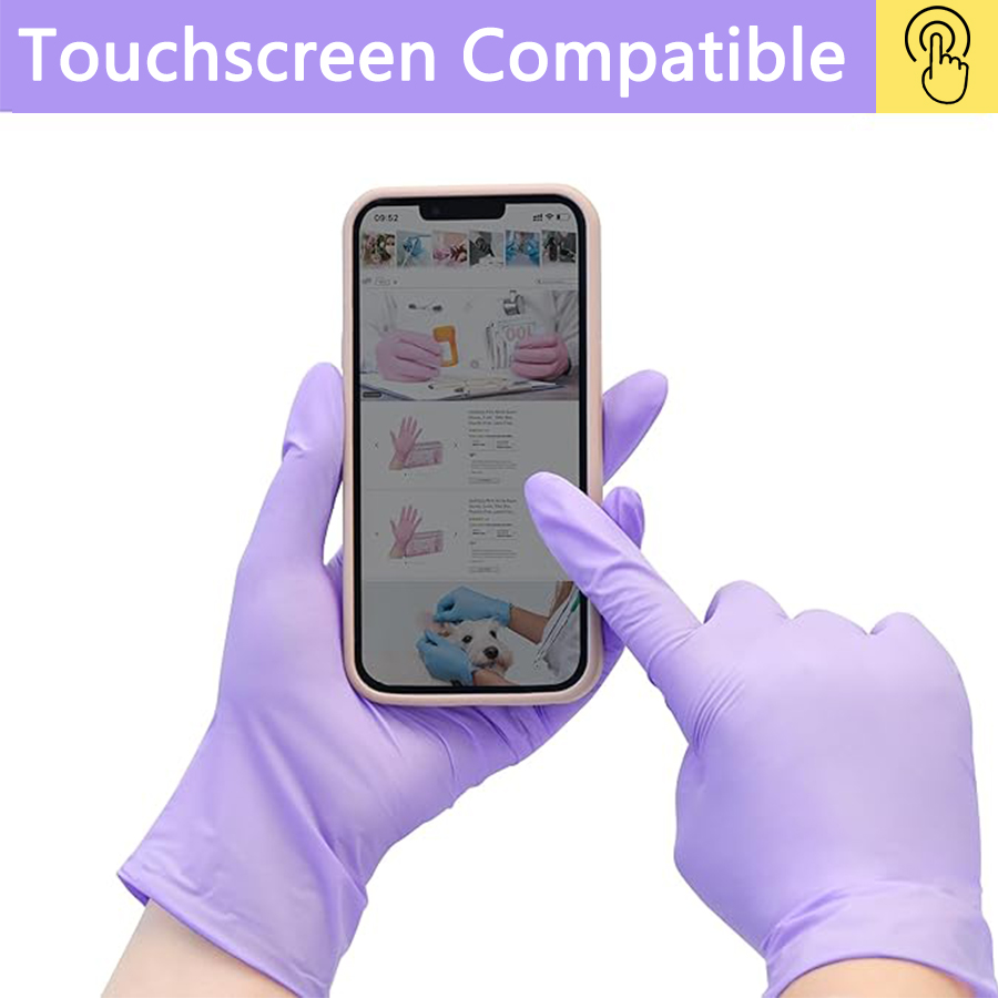 20-300 個ニトリル試験手袋使い捨てパープルライラック手 - Exam Glove Nitrile のレビューと価格
