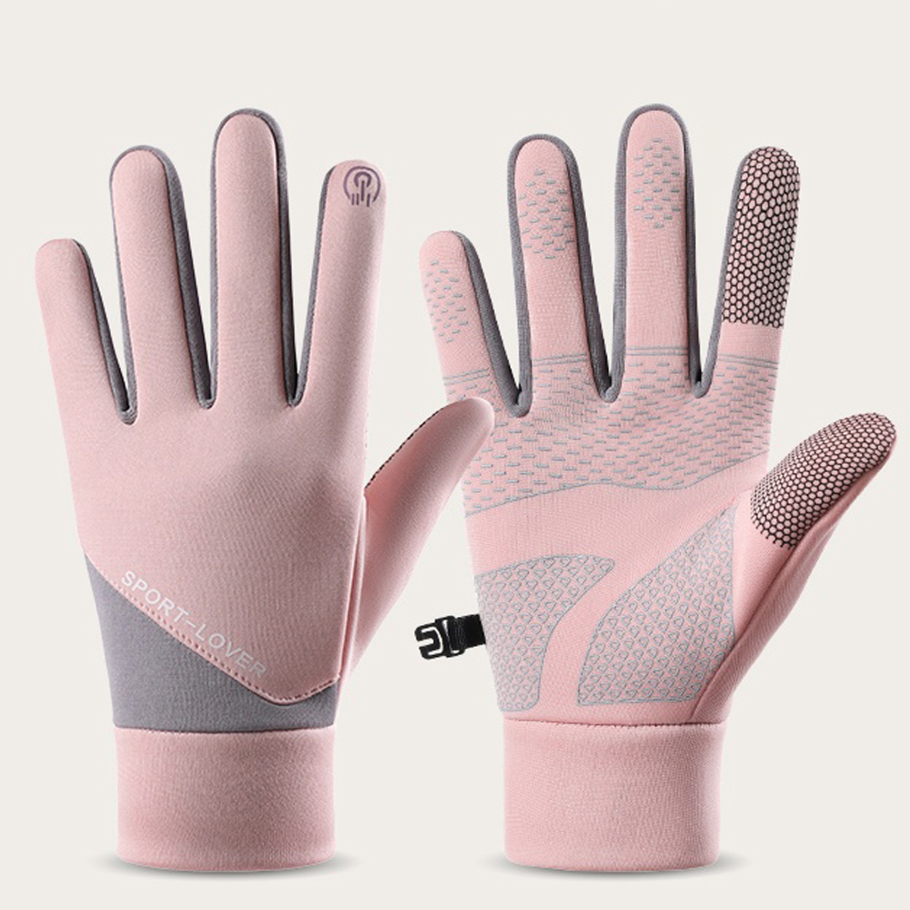 女性の冬防水サイクリングフルフィンガー手袋屋外スポーツランニ - Ski Glove Waterproof のレビューと価格