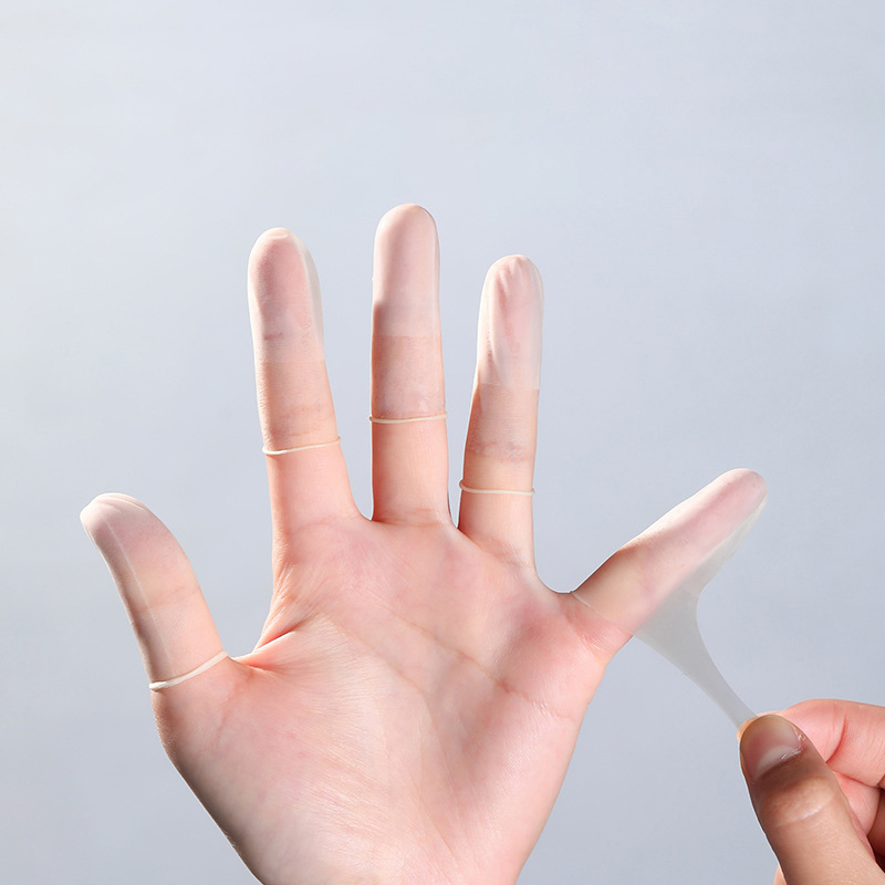 新しい50枚入り使い捨てラテックスフィンガーカバー、滑り止め - Latex Disposable Glove のレビューと価格