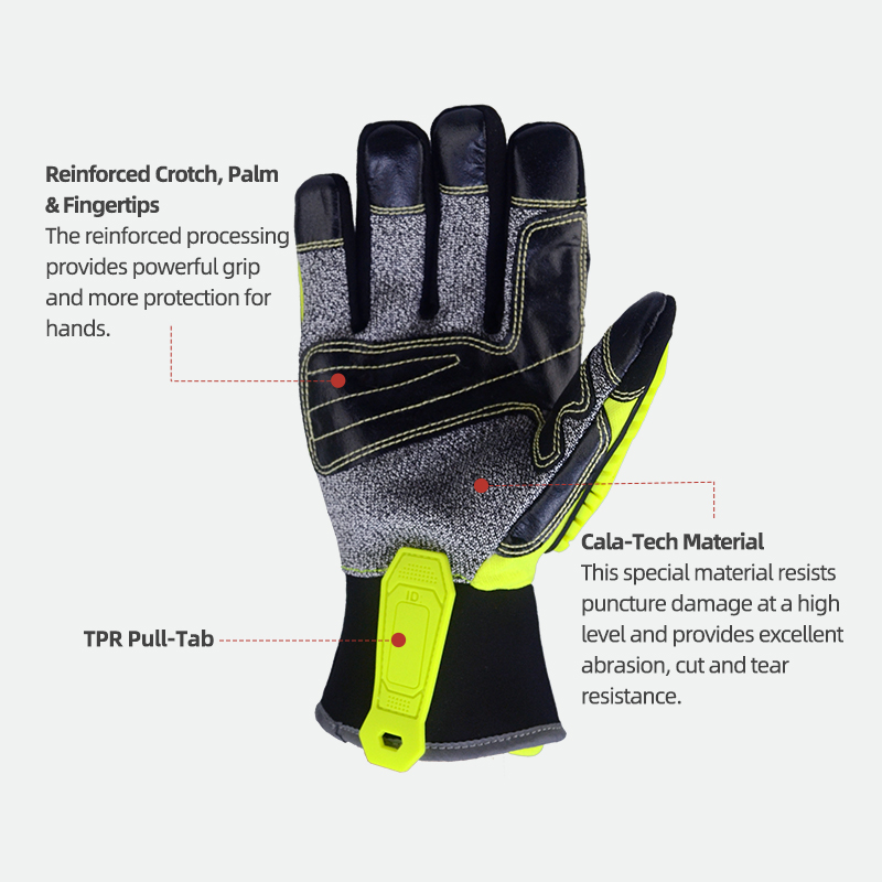 XYEHS ANSI CUT A5 レスキュー救出安全作業用 - Work Glove Impact のレビューと価格