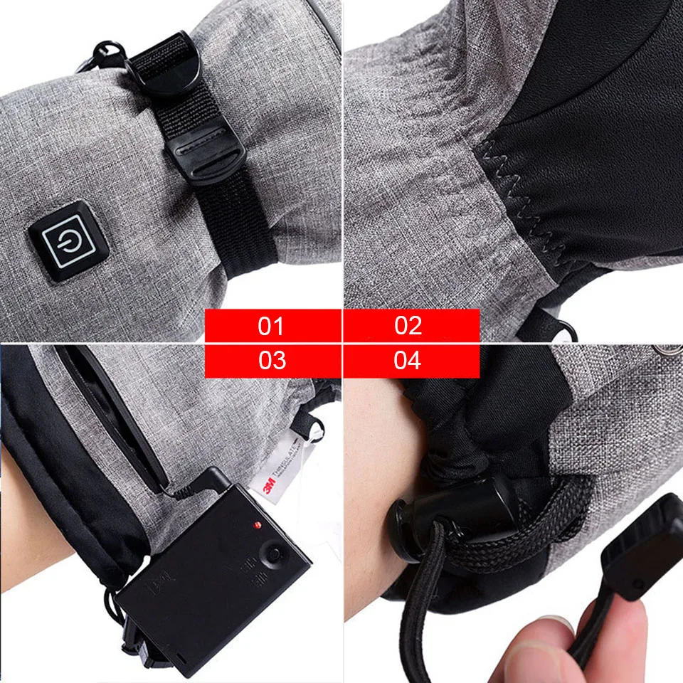暖かい綿の冬用手袋3m,ハンドウォーマー,防水サーマル,スノ - Winter Glove Insulated のレビューと価格
