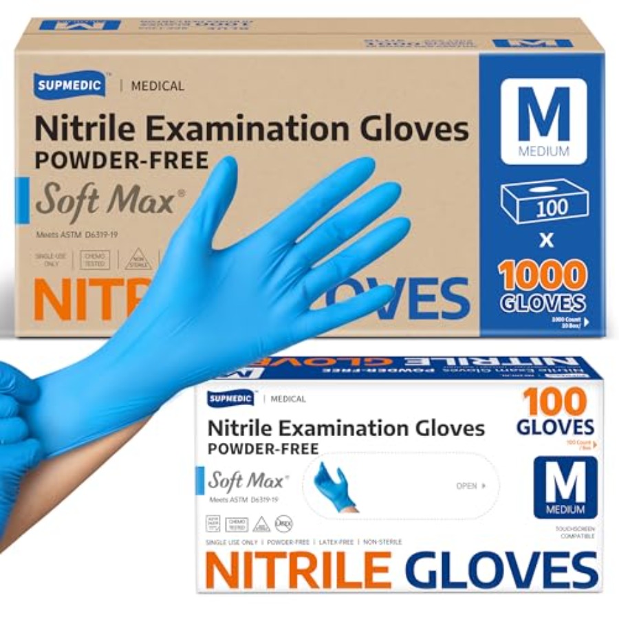 メディカルソフトマックス ™   ニトリル検査用手袋、100 - Exam Glove Nitrile のレビューと価格