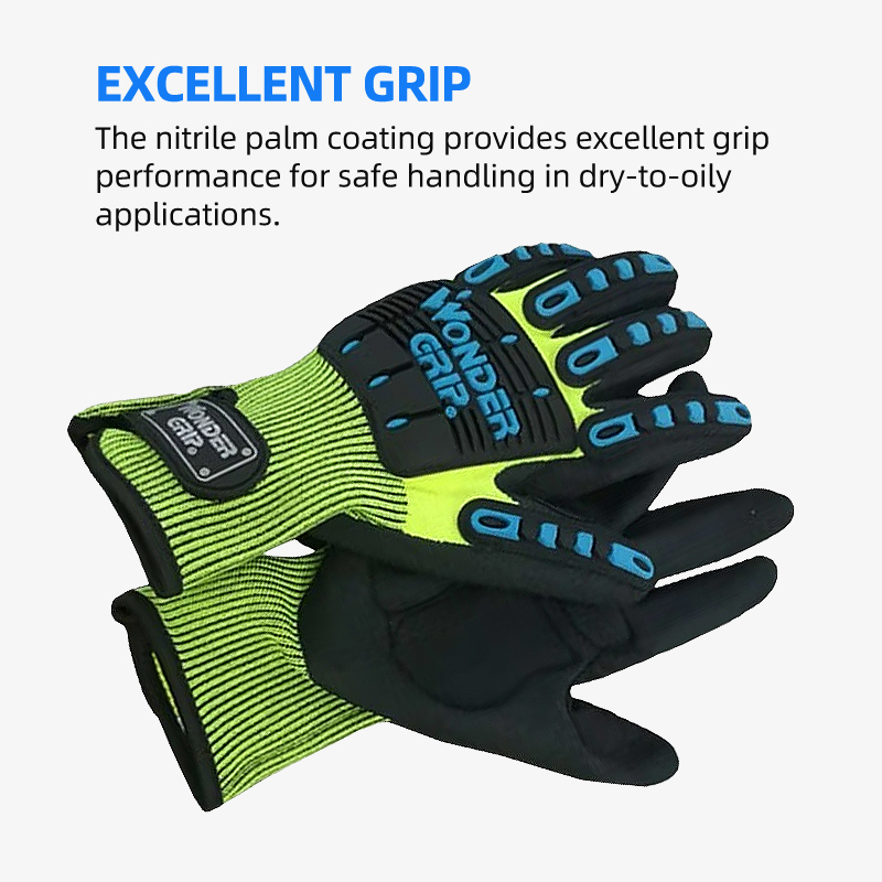 不思議のグリップ安全作業用手袋,耐衝撃性,振動,PVC,手袋 - Work Glove Impact のレビューと価格