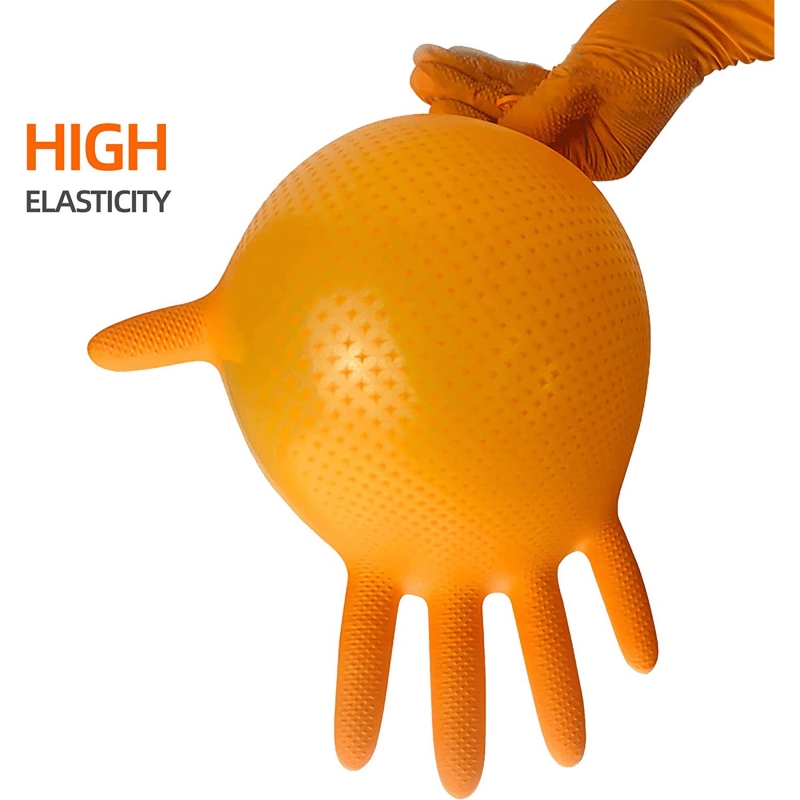 8mil ヘビーデューティ工業用オレンジニトリル手袋ラテック - Nitrile Mechanic Glove のレビューと価格