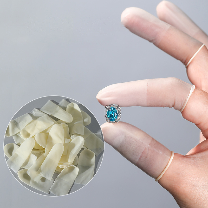 50 個/パック使い捨てラテックス指カバーゴム滑り止め帯電防 - Latex Disposable Glove のレビューと価格