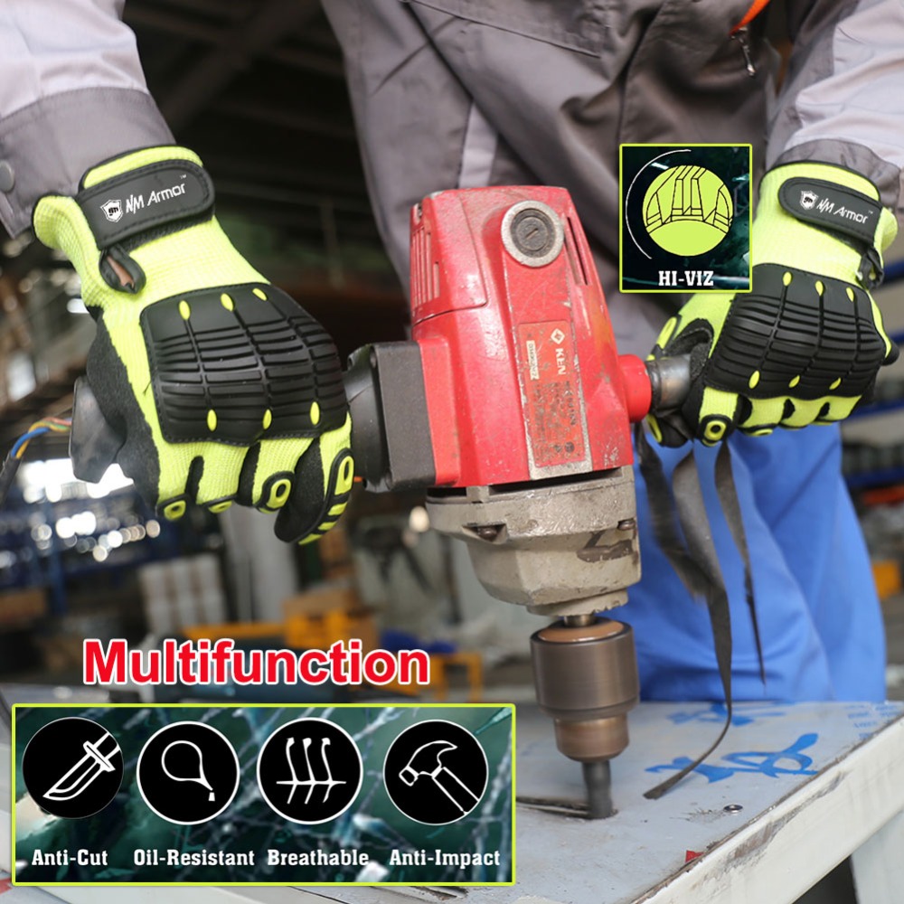 衝撃吸収用安全手袋,衝撃吸収,振動,耐切断性 - Work Glove Impact のレビューと価格