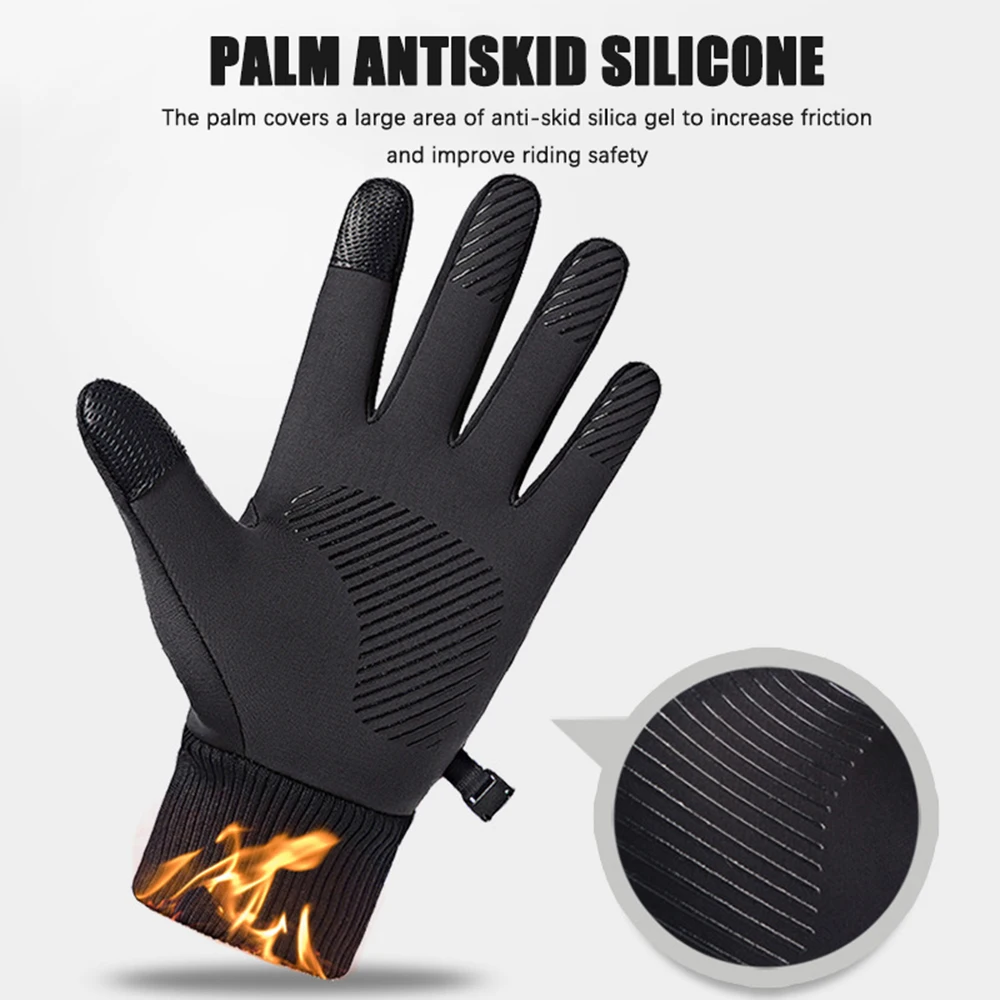 冬防水メンズ手袋タッチスクリーン防風スポーツ釣り運転オートバ - Ski Glove Waterproof のレビューと価格