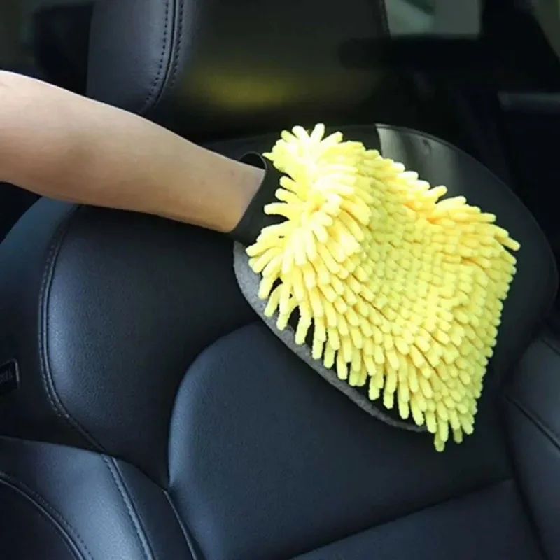 1/5 個洗車手袋防水マイクロファイバーシェニール手袋車のク - Gardening Glove Waterproof のレビューと価格