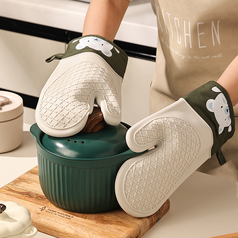 シリコン断熱手袋 厚手、滑り止め、高温オーブン用手袋 ベーキ - Oven Mitt Silicone のレビューと価格