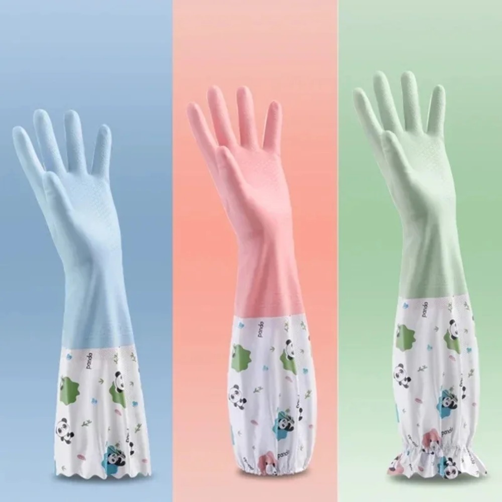 防水加工のゴム製キッチン用手袋、食器洗い、掃除、洗濯用、耐久 - Dish Glove Rubber のレビューと価格