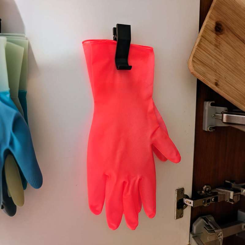 キッチン浴室壁掛け式スプリングクランプホルダー、ゴム製清掃用 - Rubber Glove Cleaning のレビューと価格