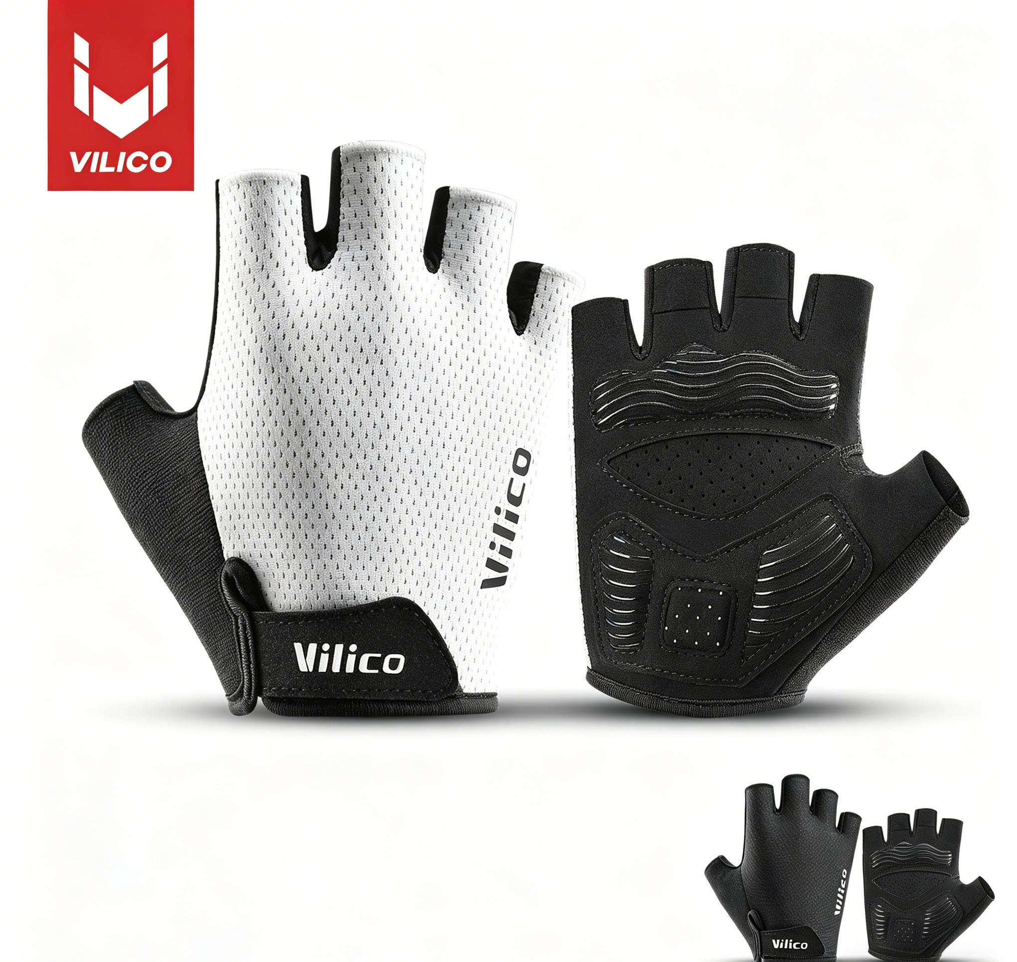 VILICO 通気性ハーフフィンガーサイクリンググローブ 滑 - Workout Glove Gym のレビューと価格