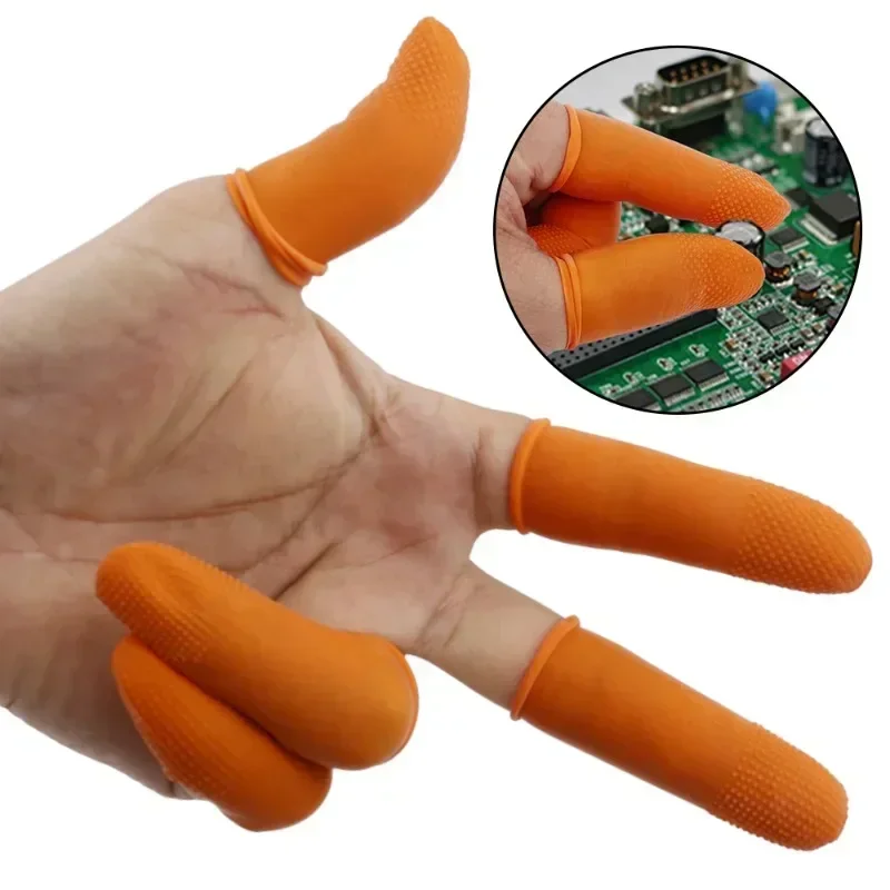 100/10 個使い捨てフィンガーカバーゴム製滑り止め帯電防 - Latex Disposable Glove のレビューと価格