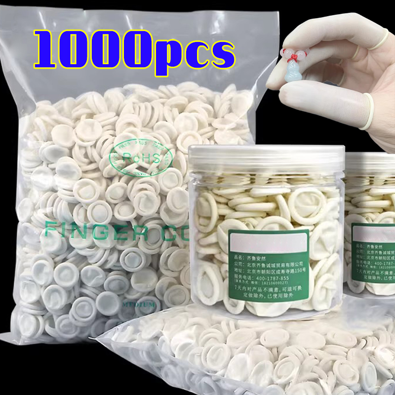 1000 個白使い捨て指サック手袋防塵アンチスリップ多目的耐 - Latex Disposable Glove のレビューと価格
