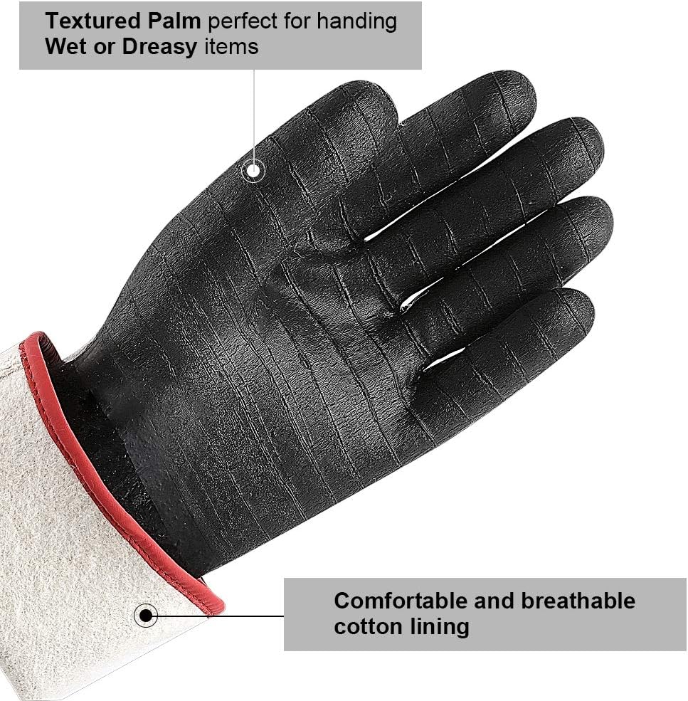 グリルやバーベキュー用の耐熱グローブ、ネオプレンコーティング - Heat Resistant Glove のレビューと価格