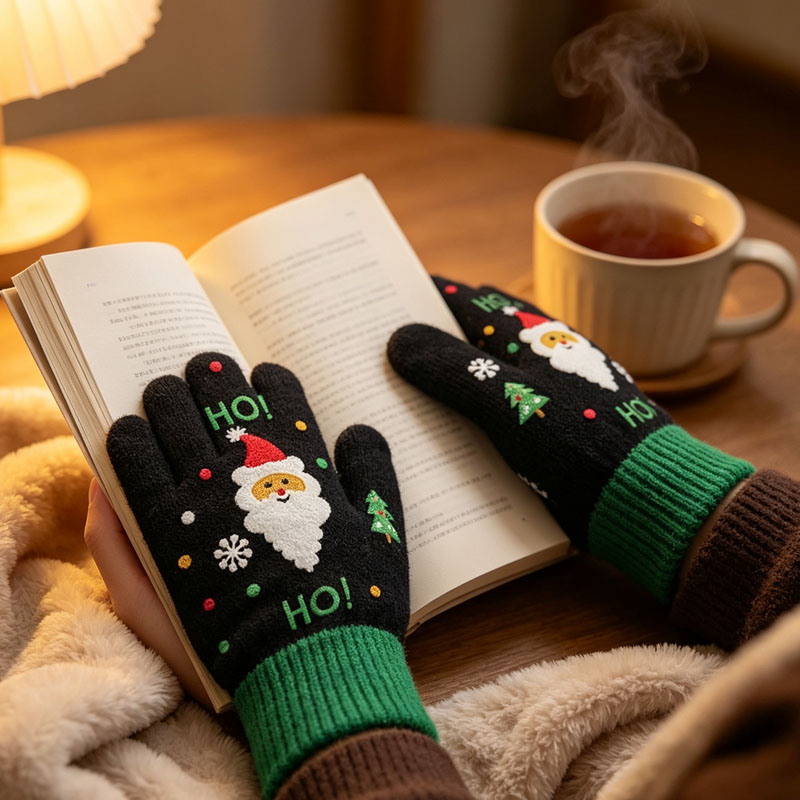1-20 ペア冬ニット手袋タッチスクリーン 5 指サーマルウ - Wool Glove Lined のレビューと価格
