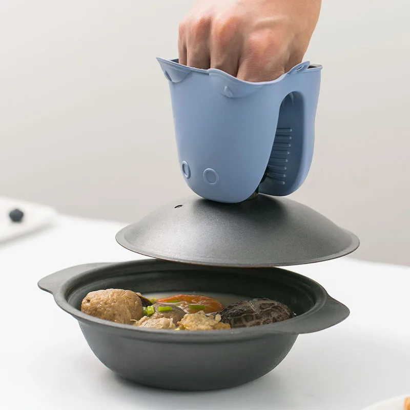 厚手の高温耐性オーブンミット＆漫画のカバ柄シリコンハンドトン - Oven Mitt Silicone のレビューと価格