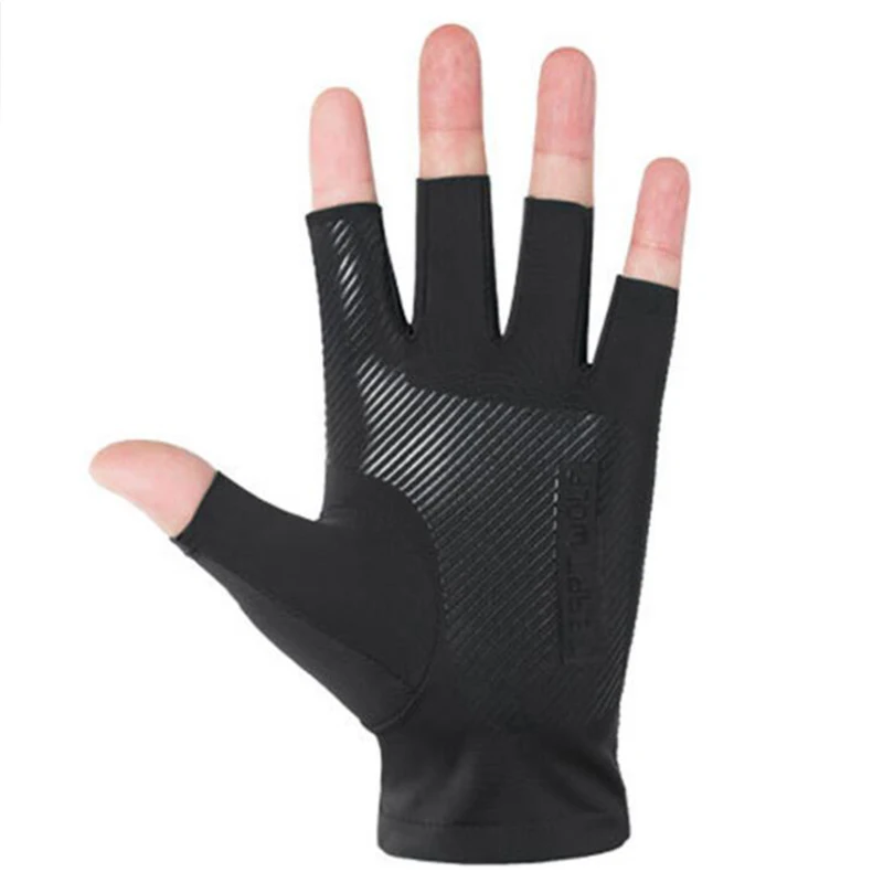 1ペアハーフフィンガーサイクリンググローブ抗スリップ抗汗ゲル - Cycling Glove Padded のレビューと価格