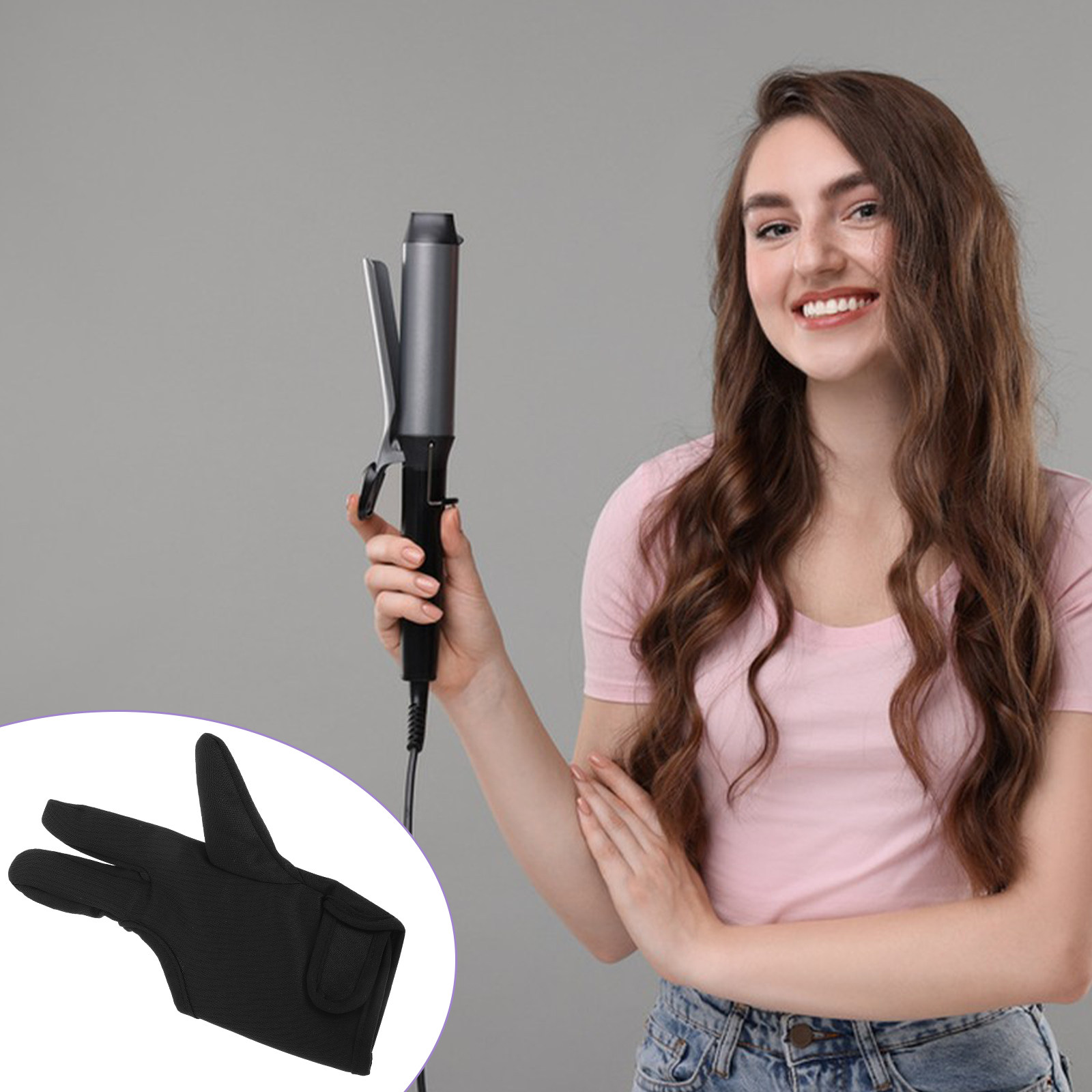 耐熱理髪用手袋厚い断熱三指ストラップヘアスタイリングヒートプ - Heat Resistant Glove のレビューと価格