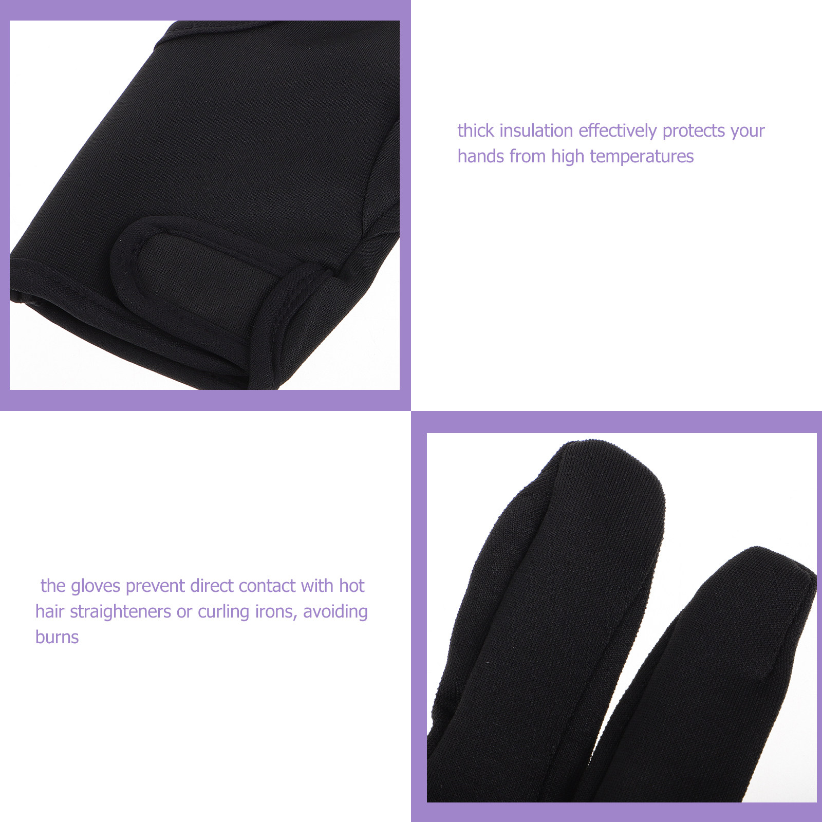 耐熱理髪用手袋厚い断熱三指ストラップヘアスタイリングヒートプ - Heat Resistant Glove のレビューと価格