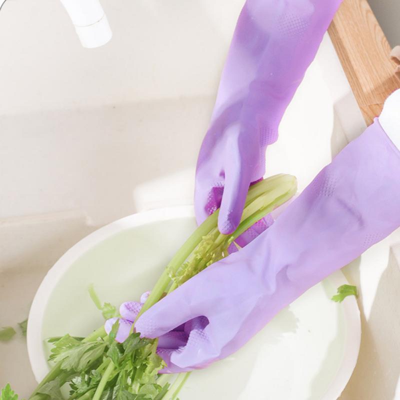 1 ペアラテックス家庭用クリーニング手袋防水食器洗い手袋ノン - Dish Glove Rubber のレビューと価格