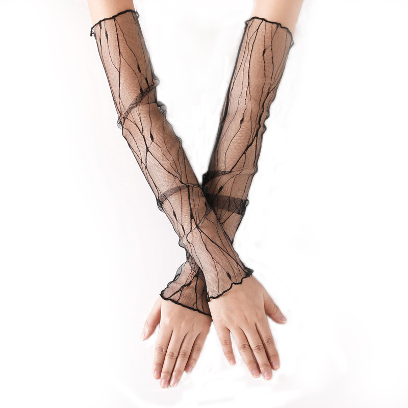 女性用メッシュスリーブ,長袖サイクリング,レース,ハーフフィ - Cycling Glove Padded のレビューと価格