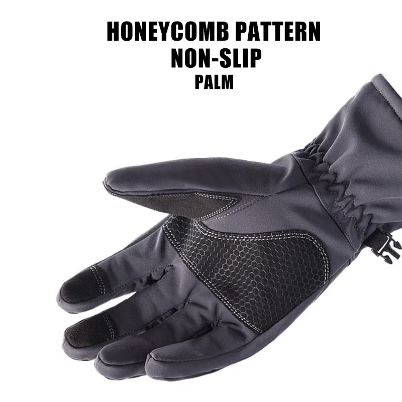 冬用防水迷彩ハンティンググローブ滑り止めタッチスクリーン対応 - Ski Glove Waterproof のレビューと価格