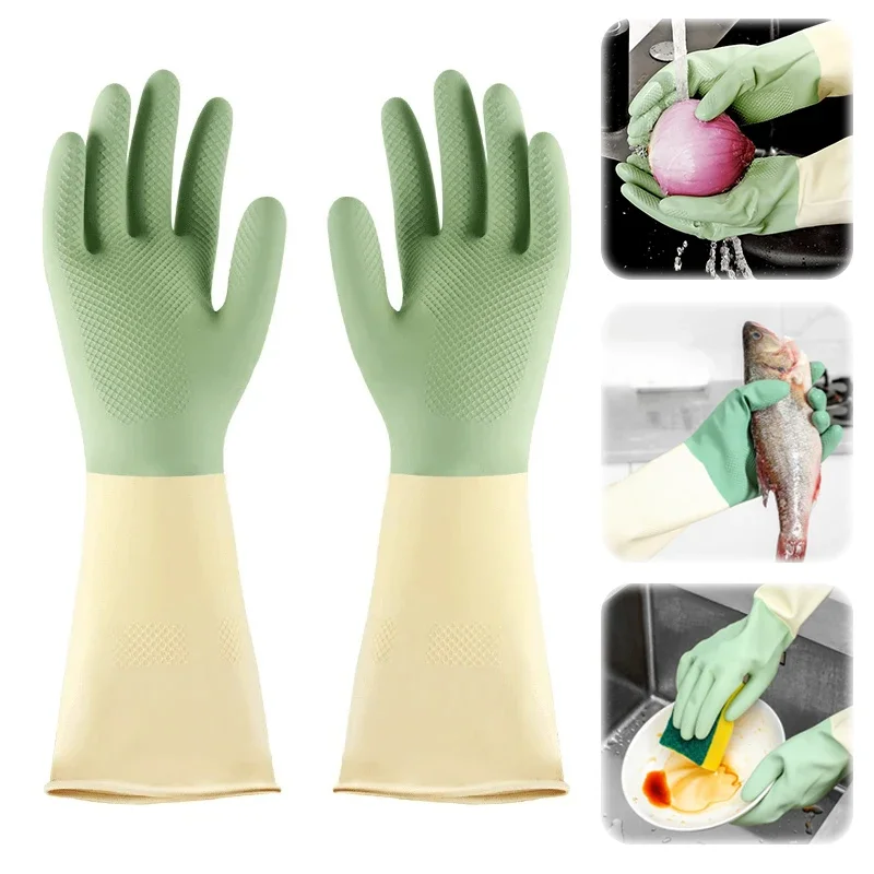 厚手のキッチン手袋、食器洗い用手袋、耐摩耗性、食器洗い、掃除 - Dish Glove Rubber のレビューと価格