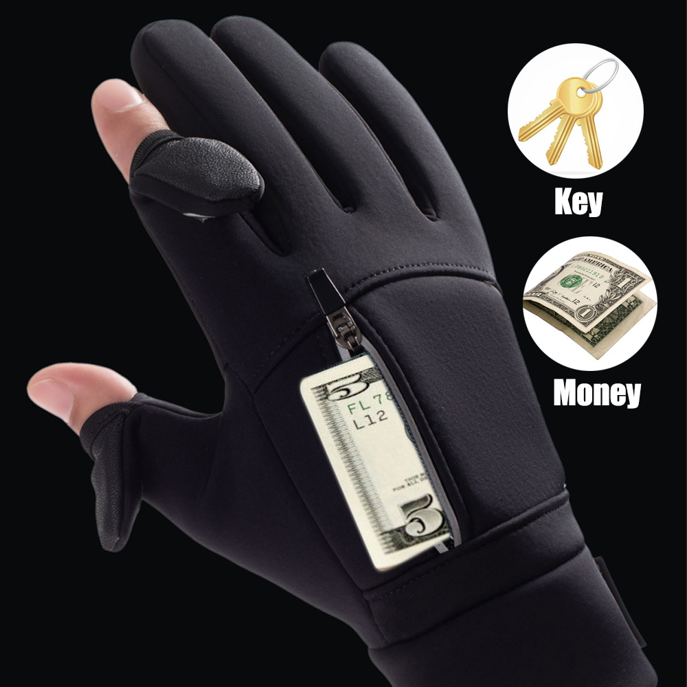 冬用暖かい手袋 フリップオーバー露出二本指手袋 防水防風タッ - Ski Glove Waterproof のレビューと価格