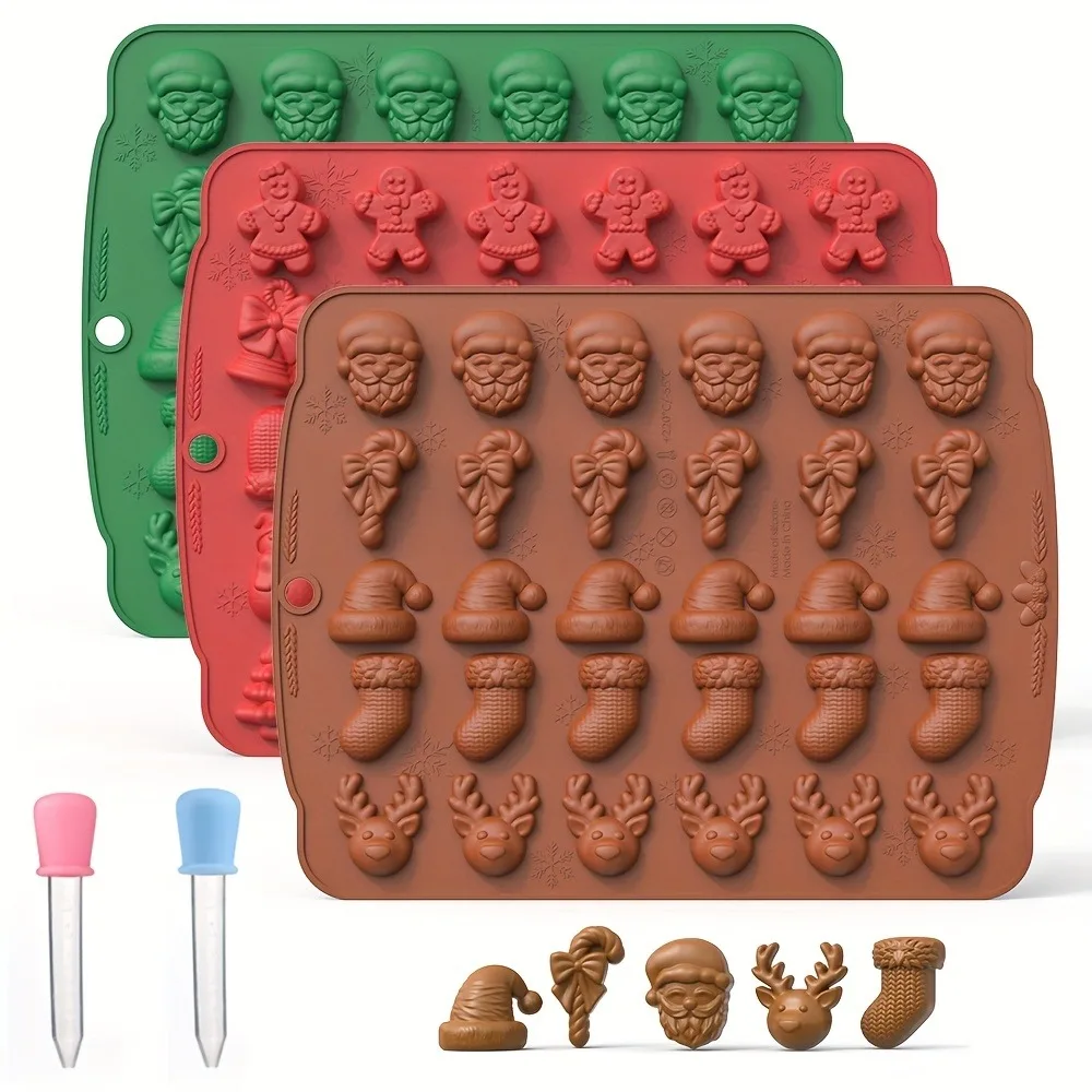 クリスマスシリコーンチョコレート型ジンジャーブレッドマンクリ - Oven Mitt Silicone のレビューと価格