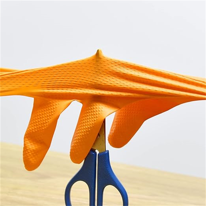 ヘビーデューティーオレンジニトリルグローブ 8ミル 産業用使 - Nitrile Mechanic Glove のレビューと価格