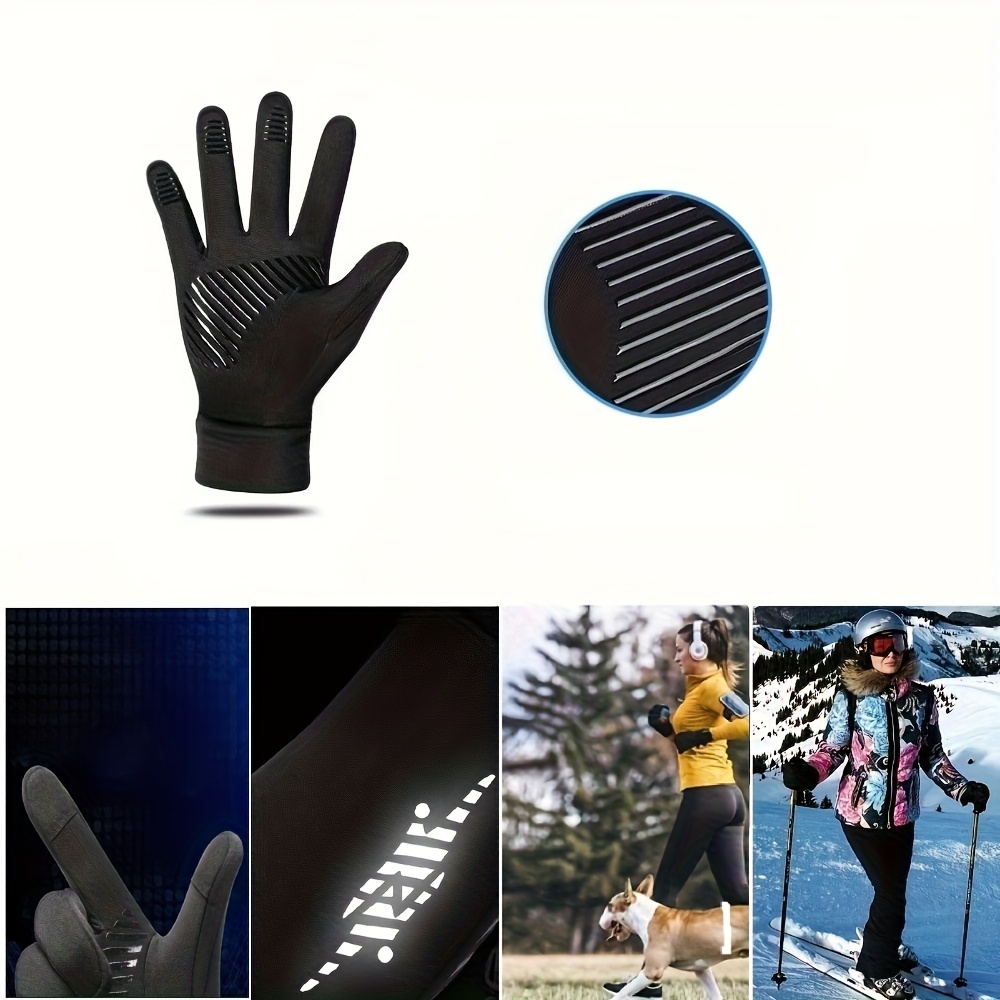 男女兼用 保温防風 タッチスクリーン対応 冬用グローブ ラン - Winter Glove Insulated のレビューと価格