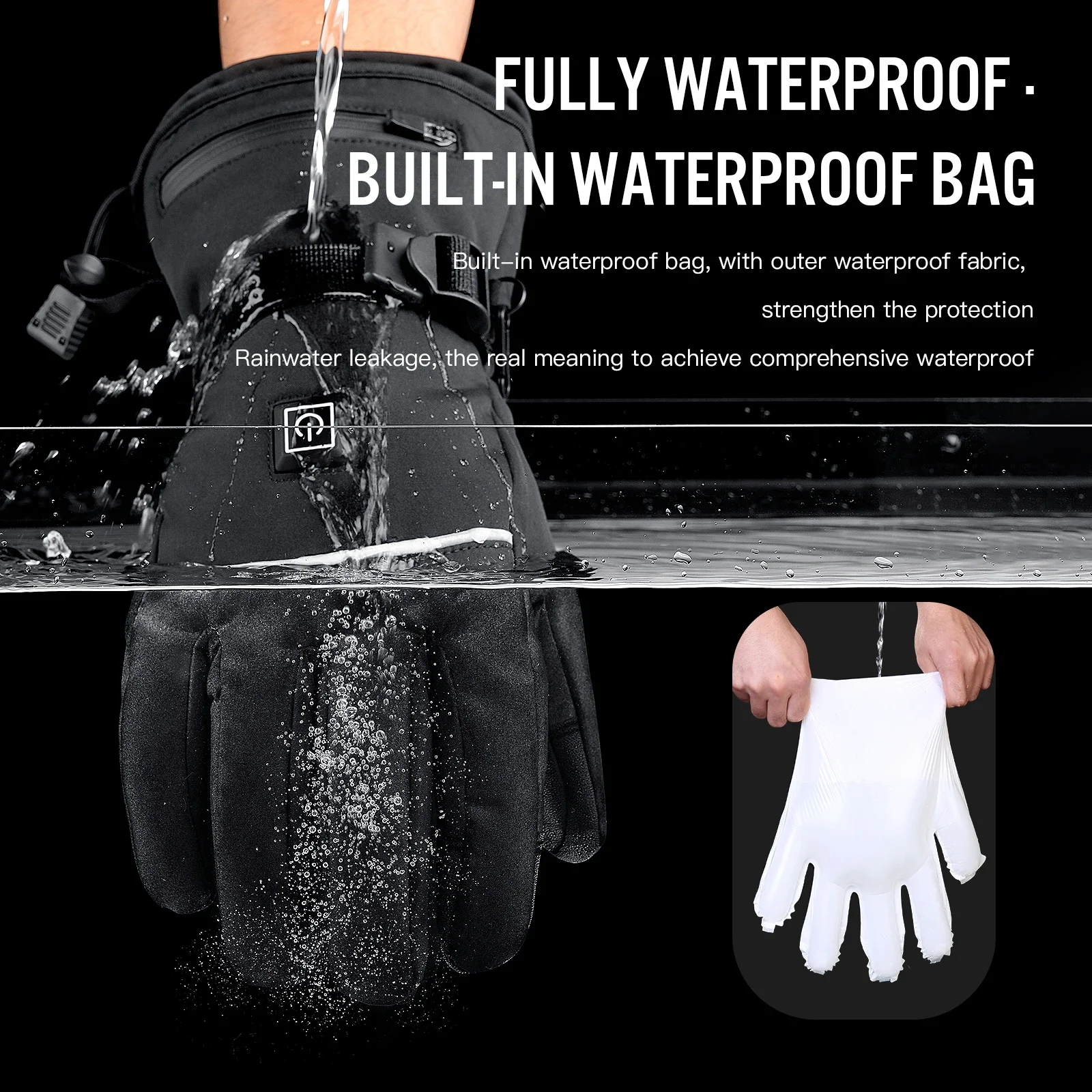 電気加熱手袋オートバイ冬モト加熱手袋暖かい防水充電式加熱サー - Gardening Glove Waterproof のレビューと価格