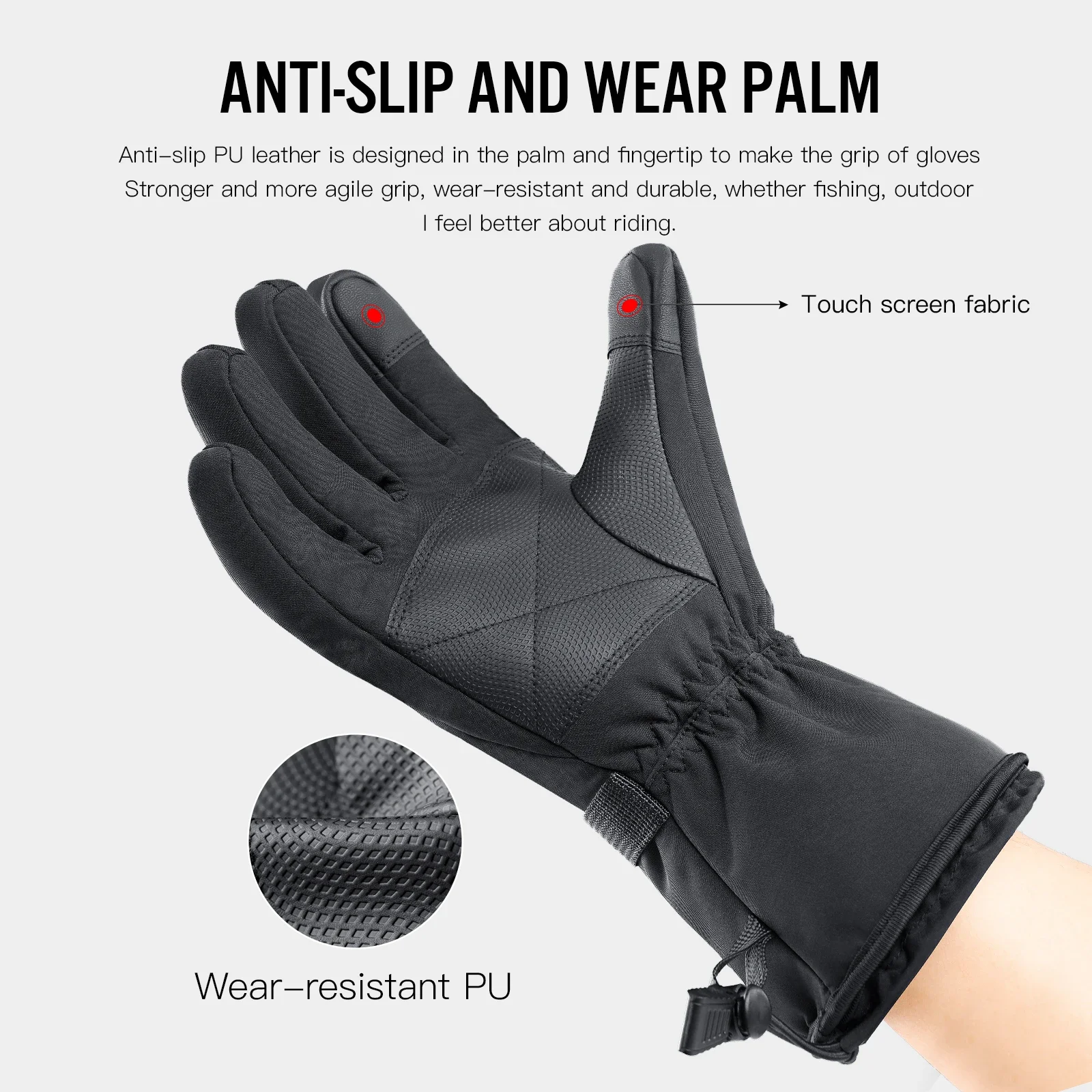 電気加熱手袋オートバイ冬モト加熱手袋暖かい防水充電式加熱サー - Gardening Glove Waterproof のレビューと価格