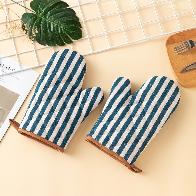 2 個の厚みのあるオーブンミットホームキッチン格子ミット高温 - Oven Mitt Silicone のレビューと価格